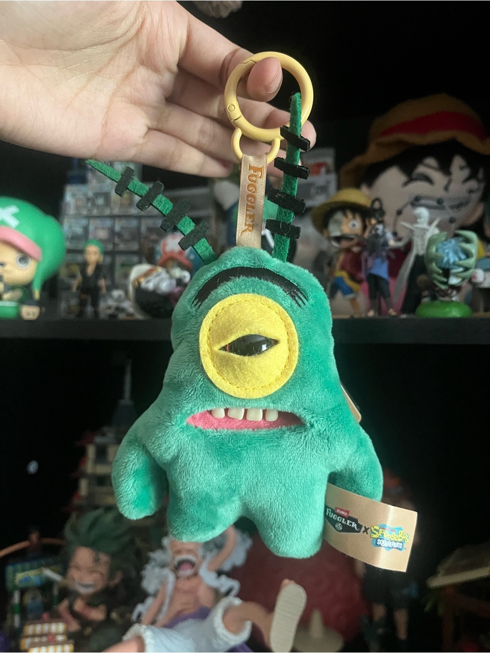 Plankton Fuggler Plush Keychain - Kids Toy